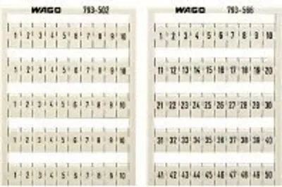 Produktbild von WAGO 793-506 - Schnellbezeichnungssystem Aufdruck 41-50