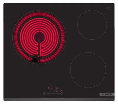Image de Table de Cuisson Vitrocéramique Bosch Série 4 3 Zones 5700W Noir - PKK631BB8E