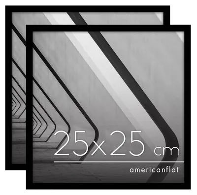Productafbeelding van Americanflat fotolijsten, 25x25 cm (2 stuks) - Vierkante fotolijsten, 25x25 cm