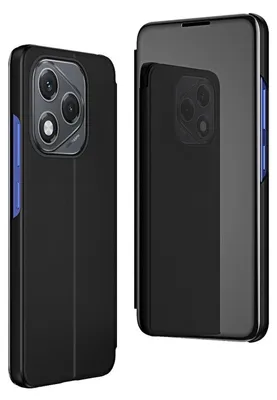 Produktbild von Für Honor 400 Lite View Spiegel Handy Smart Cover Wake UP Funktion Case Schwarz