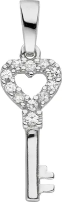 Produktbild von Anhänger Schlüssel 925 Sterling Silber 11 Zirkonia