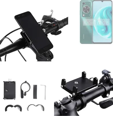 Produktbild von K-S-Trade Handyhalterung für das Fahrrad kompatibel mit Huawei Enjoy 70 Pro Halter Lenkstange Fahrradhalterung Motorrad Bike Mount Befestigung