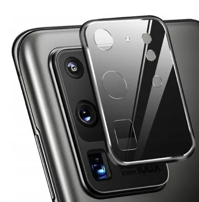 Produktbild von 2x Kamera 9H Panzerhartglas für Samsung Galaxy S20 3D KLAR Schwarzes ECHTES TEMPERED Panzerglas Kameraglas Kamerhartglas Kameraschutzglas Schutzglas Schutzfolie Panzerfolie