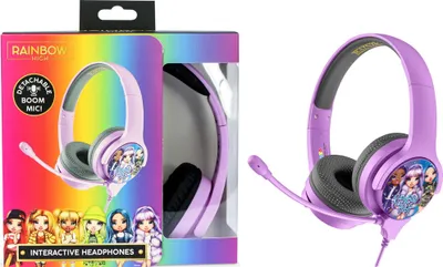 Imagen del producto de Auriculares Rainbow High OTL Technologies RH0926, color morado, para niños, con micrófono, 85 dB