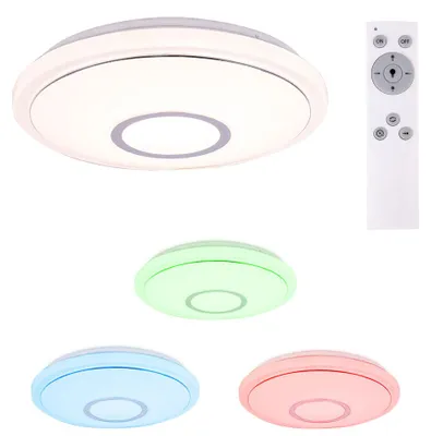 Produktbild von RGB LED Deckenlampe, Fernbedienung, App- und Sprachsteuerung