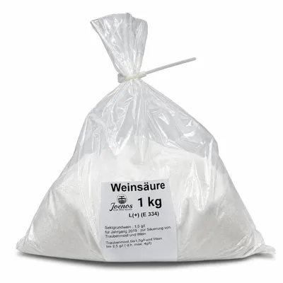 Produktbild von Joenos Weinsaeure L(+) E334 1 kg Beutel