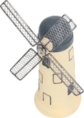 Image de Statue de moulin à vent hollandais Ornement de moulin à vent décoratif Figurine de moulin à vent exquis pour bureau TV Cabinet Desk Type 1