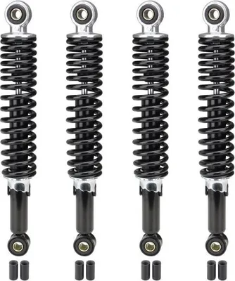 Zdjęcie produktu dla Zestaw amortyzatorów obniżających przód + tył 300/300mm czarny do Simson KR51 Schwalbe