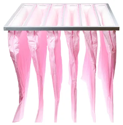 Produktbild von vhbw Taschenfilter für Klima- und Lüftungsanlagen - Filter F7, 59,2 x 59,2 x 60 cm Rosa