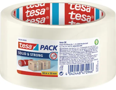 Produktbild von TESA 58640-00000-00, Transparent, Verpackung, Polypropylen (PP), 66 m, 50 mm, 1 Stück(e)