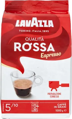 Produktbild von Lavazza Qualita Rossa ganze Bohnen 1 Kg.