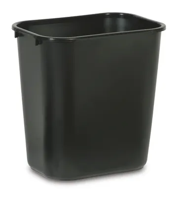 Obrázek produktu pro Rubbermaid Papierkorb, 26,6 Liter, rechteckig, PE, schwarz