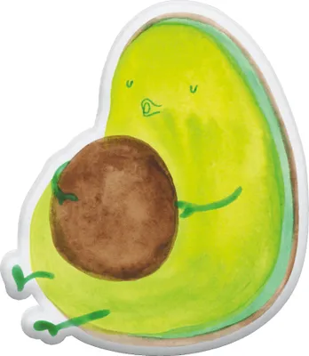 Produktbild von Mr. & Mrs. Panda Dekokissen Avocado Pfeifen 55 cm - Weiß - Geschenk, Abnehmen, Plüschtier, Plüschkissen, Diät, Foodbaby, Ernährung, Kuscheltier, Kissen