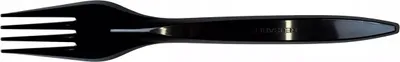 Image de Fourchettes réutilisables noires 100 pièces