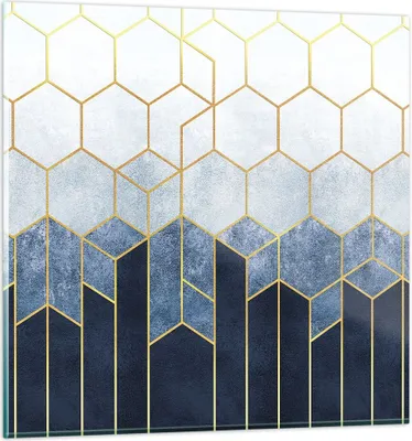 Produktbild von Bilder auf glas - Einteilig - Abstraktion Figuren Geometrisch - 30x30cm - Glasbilder - Wandbilder - Bilder - Wanddekoration aus Glas - Glas Bilder - Wandbild auf Glas - GAC30x30-5135