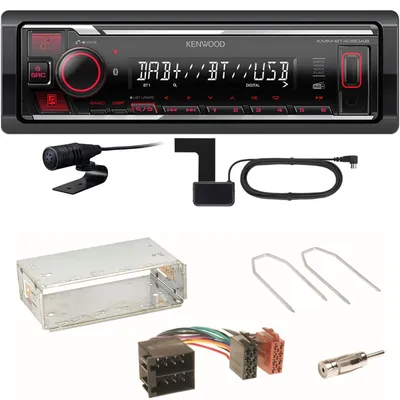 Produktbild von Kenwood KMM-BT408DAB Bluetooth DAB USB Einbauset für Citroen Berlingo bis 2007