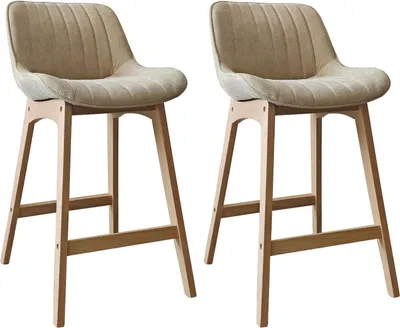 Produktbild von Set NORDEN Barstühle Eiche 65 cm mit Cordbezug