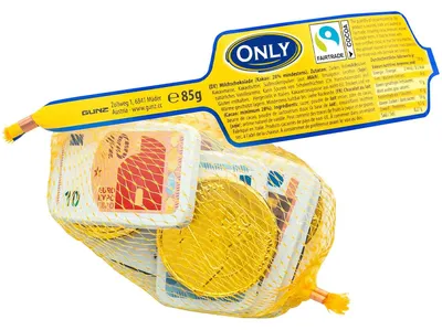 Produktbild von Only Banknoten und Goldmünzen Milchschokolade 85g