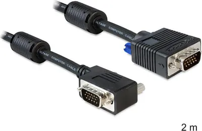 Image de Delock 83173 DELOCK VGA-Kabel D-Sub15 -> D-Sub15 St/St 2.00m sw 90