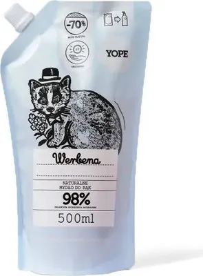 Produktbild von Verbena Flüssigseife, Nachfüllpackung, Yope, 0,5 l, 1 Stück.