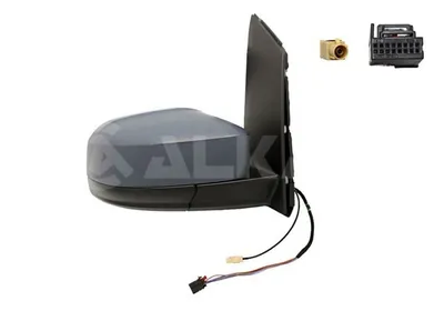 Produktbild von ALKAR 9242877 Außenspiegel Seitenspiegel Rechts für VW CADDY IV Kombi (SAB, SAJ) Beheizt Konvex Grundiert Elektrisch