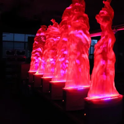 Produktbild von LED simulierte Flammeneffekt Seide LED 3D gefälschte Feuerlampe für Weihnachtsfeier Festival Nachtclubs Atmosphäre 1,5 Meter