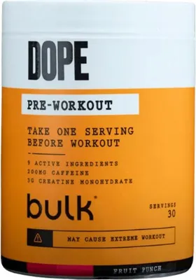 Produktbild von Bulk Dope Pre-Workout (30 serv) Fruit Punch - Pre-Workout - Pre-Workout Booster