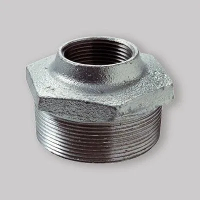 Productafbeelding van Verbindingsstuk gietijzer, verzinkt, 4" x 2"