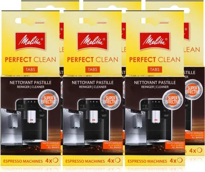 Produktbild von Melitta Perfect Clean Espresso Machines ReinigungsTabs 4x1,8g (6er Pack)