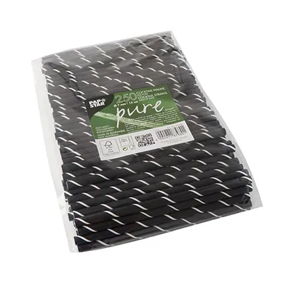 Obrázok produktu pre Papstar Trinkhalme Papier pure Stripe