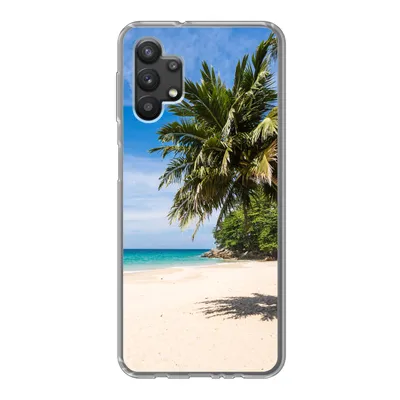 Produktbild von MuchoWow® Handyhülle Schutzhülle Hülle für Samsung Galaxy A32 5G Strand - Tropen - Meer Silikon Softcase Handy Hülle - Softcase