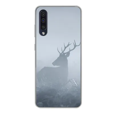 Produktbild von MuchoWow® Handyhülle Schutzhülle Hülle für Samsung Galaxy A50 Hirsche - Nebel - Wald Silikon Softcase Handy Hülle - Mobiltelefonhülle