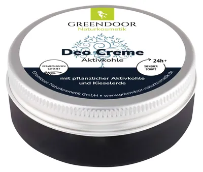 Produktbild von GREENDOOR Deo Creme Aktivkohle
