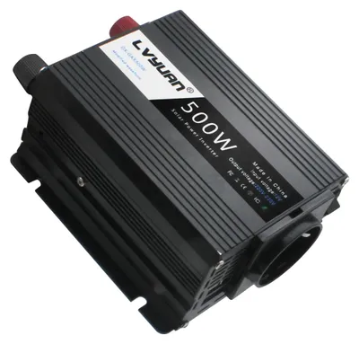 Obrázek produktu pro Střídač, trvalý výkon 500 W, špičkový výkon 1000 W, černý