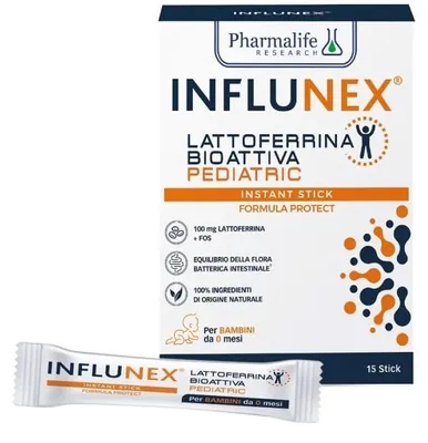 Immagine prodotto di Influnex Lattoferrina Bioattiva Pediatric 15 Stick