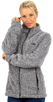 Produktbild von Reichstadt Damen Regular Fit Fleecejacke Kuschelig 22RSW002 Granit 4XL