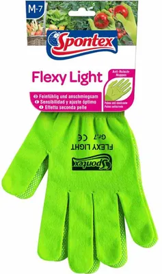 Obrázok produktu pre Spontex Flexy Light záhradné rukavice s protišmykovými cvočkami veľkosť M