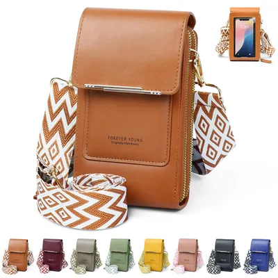 Image de Solidchoice - Sac bandoulière pour femmes en cuir PU, avec bandoulière réglable