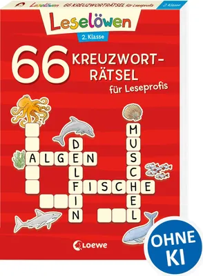 Produktbild von 66 Kreuzworträtsel für Leseprofis - 2. Klasse (Rot)