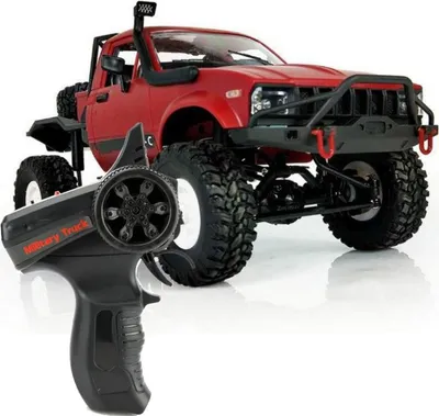 Productafbeelding van WPL C-14 1:16 Mini 2.4G 4WD RC crawler, off-road auto met verlichting (rood)