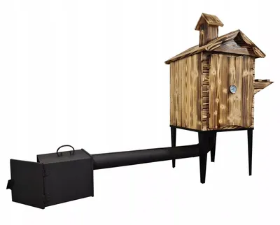Image de Chambre de fumage Fumoir de jardin Fumoir en bois 125x50x50cm