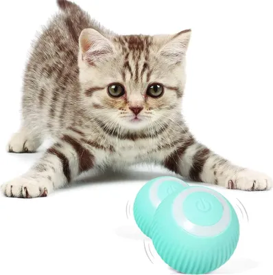 Produktbild von Interaktives Katzenspielzeug Ball, Katzenspielzeug Intelligenz Katzenball Elektrisch, Automatisches Katzenspielzeug für Katzen