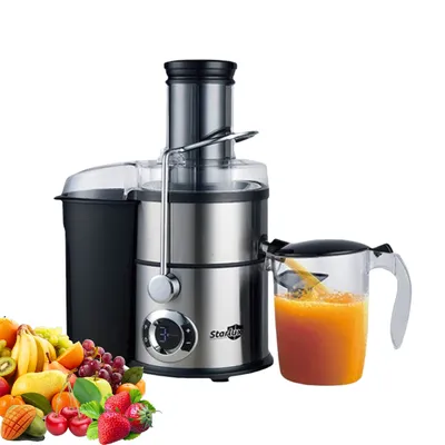 Produktbild von Entsafter, 900W Saftpresse elektrisch, Juicer, Einfüllöffnung 85 mm, fünf Geschwindigkeitseinstellungen, inkl. Saftbehälter