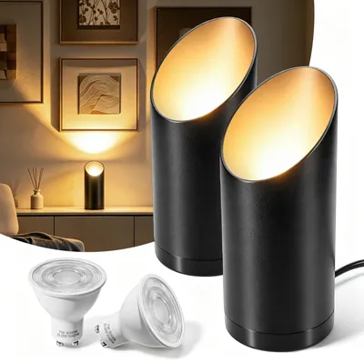 LED-Uplight-Bodenspot 2er-Set, IP44, 6W, 600lm, GU10, 2700K, warmweiß
