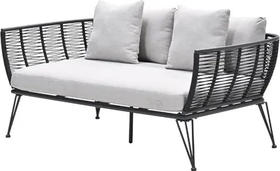 Produktbild von Melissa  Sonneninsel/Daybed - carbon black - rope lava black -  valley sand