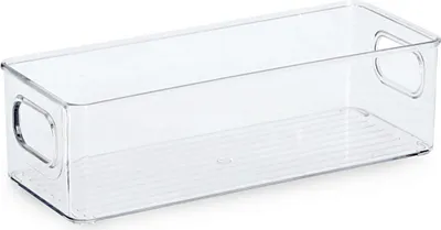 Zdjęcie produktu dla ZELLER 14751 Pudełko do przechowywania 25,5 x 9,5 x 7,6 cm, plastik / plastikowe pudełko