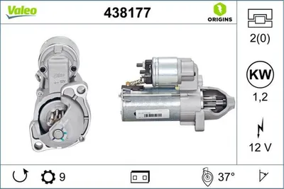 Produktbild von Anlasser Starter 12 V 1,2 kW 9 Zähne VALEO IAM-Expertise passend für BMW R