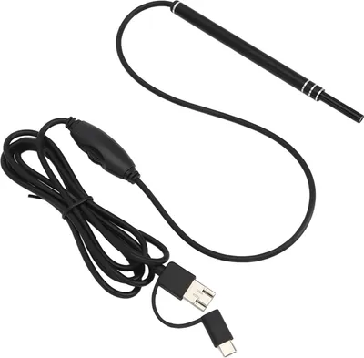Obrázok produktu pre Digitálny vizuálny ušný otoskop, HD, IP67, vodotesný objektív, rozhranie 3 v 1, kamera na odstraňovanie ušného mazu
