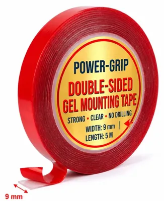 Produktbild von Transparentes Gel Montageband Doppelseitig 9 mm x 5 m Extra Stark