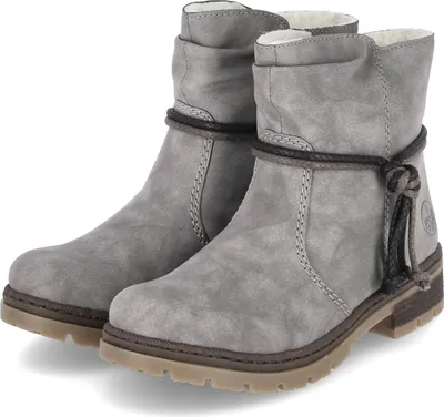 Immagine prodotto di Rieker stivaletti invernali donna ecopelle grigio taglia: 37